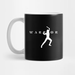 Female Warrior Holding a Weapon Mug